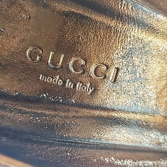 GUCCI 100% Authentic Horsebit Accent Leather High Heels Shoes, Size 9B - Picture 9 of 17